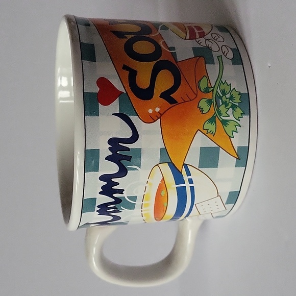 Vintage 1999 Soups On Ceramic Cup Coffee Mug By Cheryl Ann Design - Picture 8 of 16
